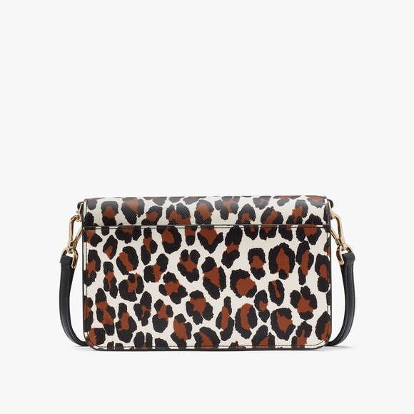 🐆 Kate Spade Madison Spotted Leopard Willow Mini Flap Crossbody - Picture 4 of 4